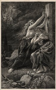 Die Befreiung des Territoriums - Elsass und Lothringen - Gravur von Frederic Theodore Lix in „Das schreckliche Jahr“ von Victor Hugo - 1874
