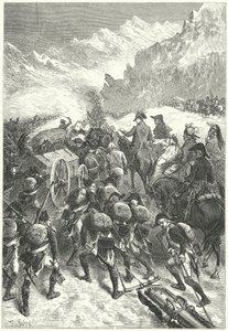 Napoleon führt seine Armee über die Alpen von Frederic Theodore (after) Lix