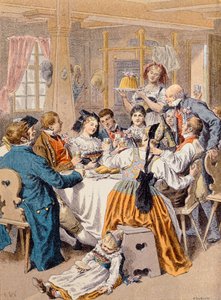 Feier einer Verlobung im Elsass, 1901