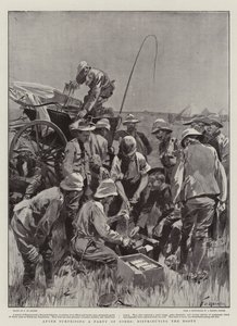 Nach der Überraschung einer Gruppe von Buren, Verteilung der Beute von Frederic de Haenen