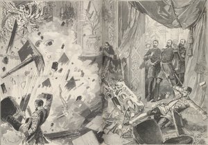 Kaiser Alexander II. nach der Explosion, Abend des 17. Februar 1880