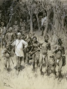 Wie der weiße Mann im Kongo-Staat handelt: Gummi und Geiseln bringen