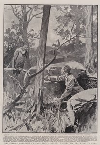 Mr. Winston Churchills Flucht aus Pretoria, Warten auf die Nacht von Frederic de Haenen