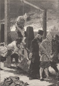 Die Hinrichtung von Alexander Kvyatkovsky und Andrey Presnyakov am 16. November 1880 von Frederic de Haenen