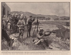 Beobachtung des Kampfes, Lord Roberts und sein Stab beobachten die letzten Phasen der Aktion von Driefontein von Frederic de Haenen