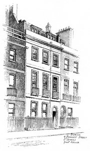 Haus von Lord Byron, 4 Bennet Street, St James, London, 1912