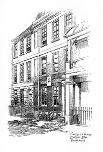 Haus von Thomas Carlyle, 24 Cheyne Row, Chelsea, London, 1912 von Frederick Adcock