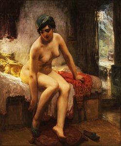 Eine algerische Prostituierte von Frederick Arthur Bridgman