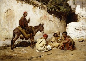 Arabische Kinder spielen Karten, 1873