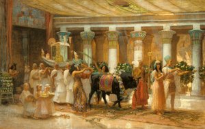 Die Prozession des heiligen Stiers Apis, ca. 1879