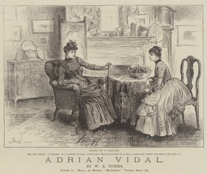 Adrian Vidal, von W E Norris von Frederick Barnard