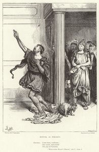 Bottom, als Pyramus, Ein Sommernachtstraum, Akt V, Szene I von Frederick Barnard