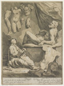 Titelblatt von Oorspronkelyk en vermaard konstryk tekenboek von Frederick Bloemaert