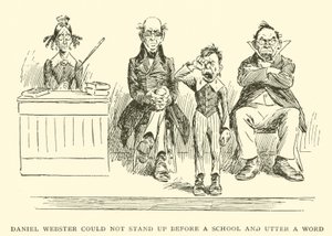 Daniel Webster konnte nicht vor einer Schule stehen und ein Wort sagen von Frederick Burr Opper