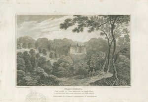 Beaudesert Halle und Park: Gravur, undatiert [ca. 1830] von Frederick Calvert