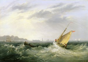 Cheshire an der Mündung des Flusses Mersey von Frederick Calvert