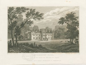Wolseley Hall: Stahlstich, undatiert [ca. 1830] von Frederick Calvert