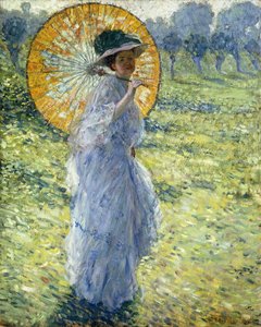 Frau mit Sonnenschirm, ca. 1906