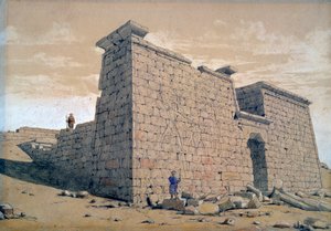 Tempel, Nubien, Ägypten