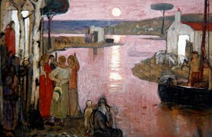 Abendidyll, ca. 1910 von Frederick Cayley Robinson