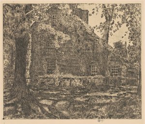 Das Heim süße Heim Cottage, Easthampton von Frederick Childe Hassam