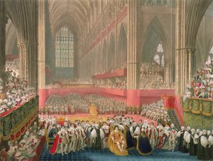 Die Krönung von George IV in der Westminster Abbey 1824