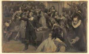 Szene im Parlament, 2. März 1629