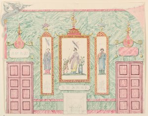 Wanderhebung, wahrscheinlich für den Bankettsaal, Royal Pavilion, Brighton, 1815–22 von Frederick Crace