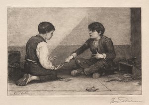 Die Mora-Spieler, 1883 von Frederick Dielman