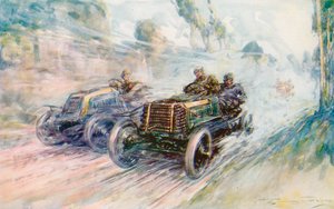 Ein britischer Fahrer, Charles Jarrott, gewinnt den Circuit des Ardennes 1902 mit dem berühmten "70" Panhard