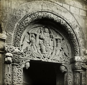 Ely Cathedral: Schnitzerei über der Tür des Priors