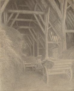 Große Cokkeswell-Scheune (nahe Kelmscott): Innenansicht von Frederick H. Evans