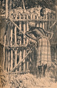 Illustration zu Skeats Fabeln und Volkserzählungen aus einem östlichen Wald, 1901
