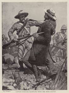 Kapitän Madocks im Kampf mit dem Burenführer von Frederick Judd Waugh
