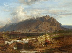 Monte Soracte in der römischen Campagna, 1863