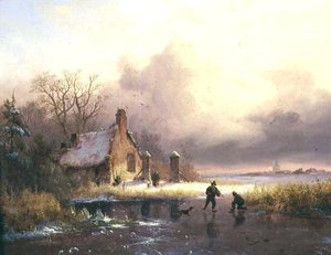 Winterlandschaft von Frederick Marianus Kruseman