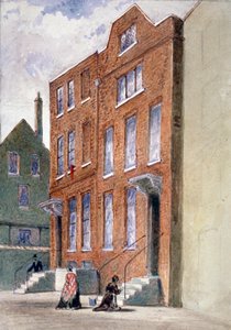 Ansicht des Büros des Generalvikars, Bell Yard, Knightrider Street, City of London von Frederick Napoleon Shepherd
