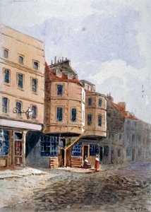 Ansicht von Oliver Cromwells Haus, Clements Lane, Westminster, London (ca. 1840) von Frederick Nash