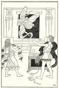 Die Kinder hoben wieder den Deckel, und heraus flog eine sonnige und lächelnde kleine Person von Frederick Richardson