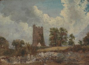 Landschaft mit Kirche