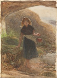 Die Muschelsammlerin von Frederick Walker
