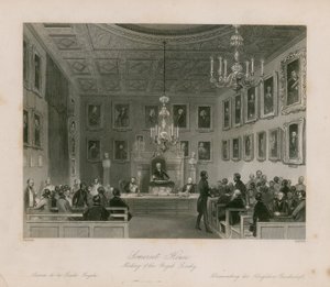 Somerset House, Treffen der Royal Society von Frederick William Fairholt