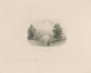 Trentham Hall: Stich (vignettiert), nd [ca. 1843] von Frederick William Hulme