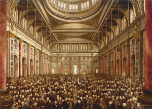Innenraum der Manchester Exchange von Frederick and Saunders H.L. (19th Century) Sargent