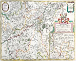 Karte der Grafschaft Ravensberg (Deutschland)