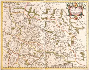 Karte des Herzogtums Schlesien (Deutschland und Tschechische Republik) von Frederick de Wit