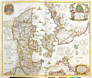 Karte des Königreichs Dänemark von Frederick de Wit