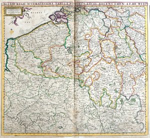 Karte des Königreichs der Niederlande von Frederick de Wit