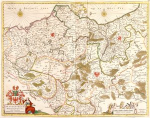 Karte der Markgrafschaft Brandenburg (Deutschland) von Frederick de Wit