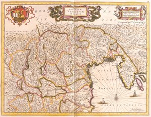 Karte der venezianischen Gebiete in Italien von Frederick de Wit